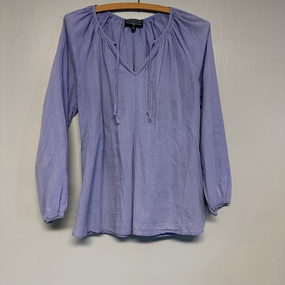 Women's Duffield Lane Purple Blouse Size small